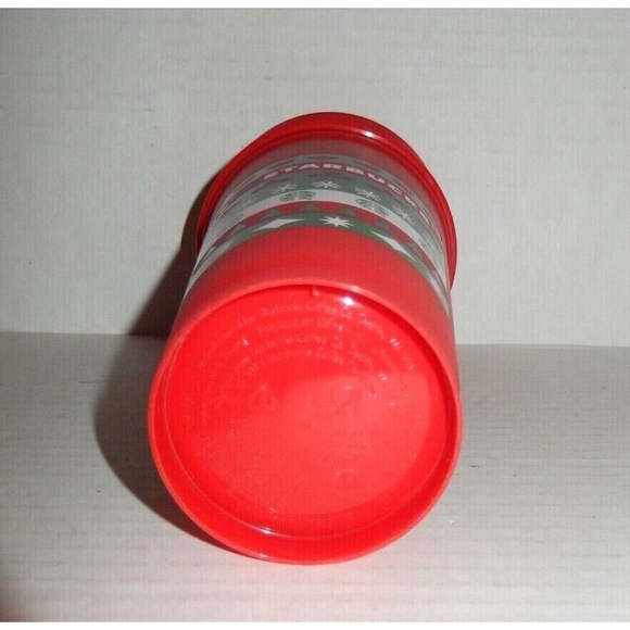 5 Starbucks Christmas Holiday Merry Coffee Reusable Hot Cups Lids 2013 Red 16 oz - Picture 3 of 4